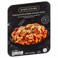 Knife & Fork Italian Style Pork Sausage Pasta Meal