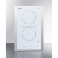 Summit Appliance CR2B15T2WTK15 15 in. 115v 2-Burner Cooktop with Digital Controls - Stainless