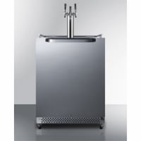 Commercial indoor/outdoor beer dispenser with triple tap kit included
