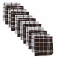 Design Imports 70191A Mocha Waffle Weave Dishcloth - Set of 12