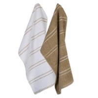 Design Imports 70204A Mocha Ribbed Terry Dishtowel Set - Set of 6