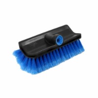 Unger 1025286 10 in. Soft Bristle Multi-Angle Wash Brush, Black & Blue