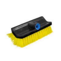 Unger 1025288 10 in. Hard Bristle Polypropylene Handle Multi-Angle Scrub Brush, Black & Yello