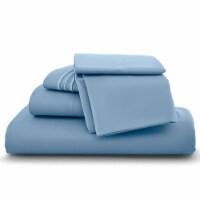 Lux Decor Collection Twin XL Bed Sheets Set, Deep Pocket Microfiber Bed Sheets - Blue