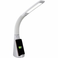 OttLite Wireless Sanitizing Purify Desk Lamp & Phone Charger - White
