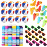 Neliblu: 48pc Summer Pool Party Favors - Sunglasses, Beach Balls, Water Guns & Bubbles