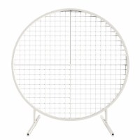 LANGXUN White Circle Mesh Decoration Arch Kit for Wedding and Birthday Party