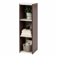 IRIS USA 3-Tier 10 Cube Organizer Shelf with Height Adjustable Narrow Shelves