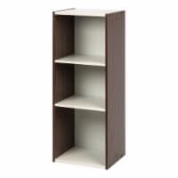 IRIS USA 3 Shelf 14 Space Saving Cube Organizer with Height Adjustable Narrow Shelves