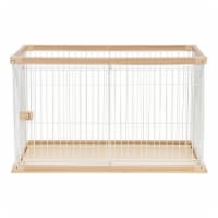 IRIS USA Large Wire Open Pet Pen, Light Brown/White