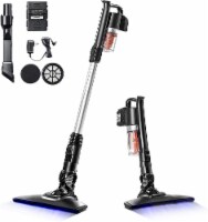 IRIS USA Rechargeable Cordless Stick Vacuum Cleaner, Cyclone Suction Vacuum with Washable