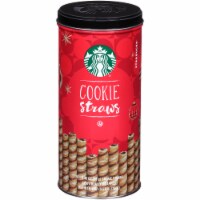 Starbucks Holiday Cookie Straws Chocolate Rolled Wafers 20 Count Perspective: Main