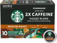 Starbucks® PLUS with 2X Caffeine Medium Roast K-Cup Coffee Pods