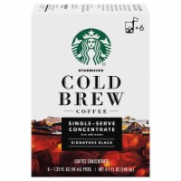 Starbucks Cold Brew Signature Black Single-Serve Coffee Concentrate Pods