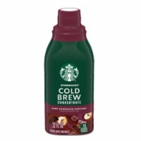 Starbucks Cold Brew Coffee Concentrate Naturally Flavored Dark Chocolate Hazelnut Bottle Perspective: Main