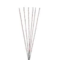 Northlight Set of 6 Branch Spray Driveway Pathway Markers - 8 ft, Red LED Lights