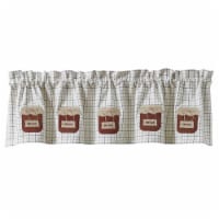 Park Designs Jam Jar Lined Applique Valance 60 X 14