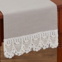 Park Designs Vintage Crochet Table Runner 13 x 36