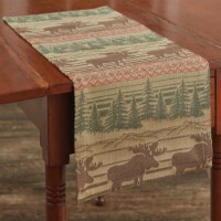 Park Designs Moose Jacquard Table Runner 13 x 36