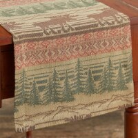 Park Designs Moose Jacquard Table Runner 13  x 54