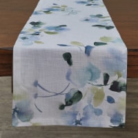 Split P Hidden Beauty Printed Table Runner - 72 L - White