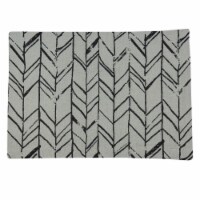 Split P Distressed Herringbone Jacquard Placemat - Set of 4
