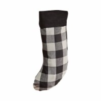 Park Designs Black and Cream Buffalo Check Stocking - Set of 2