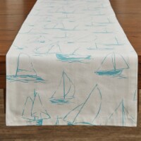 Split P Sailboats Sky Table Runner 15 x 72