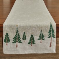 Split P Winter Forest Table Runner - 72 L - Gray