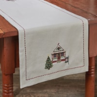 Park Designs Visit To Santa Table Runner - 36 L - Off-White