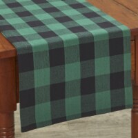 Park Designs Buffalo Check Backed Forest Green Table Runner 13 x 36