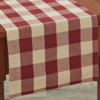 Park Designs Buffalo Check Backed Garnet Table Runner 13  x 54