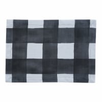 Split P Buffalo Check Watercolor Black Placemat - Set of 4