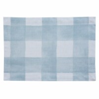 Split P Buffalo Check Watercolor Blue Mist Placemat - Set of 4