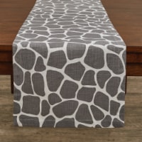 Split P Giraffe Printed Table Runner - 72''L - Gray