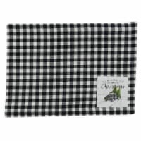 Park Designs Home For Christmas Placemat Set - Black