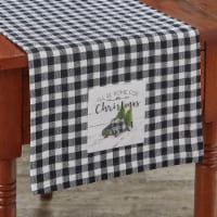 Park Designs Home For Christmas Table Runner - 36''L - Black