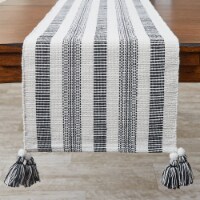 Split P Raven Stripe Table Runner - 72''L - Off-White