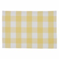 Park Designs Buffalo Check Backed Yellow Placemat - Set of 4