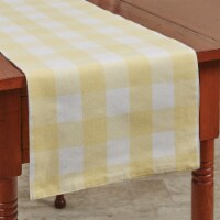 Park Designs Buffalo Check Backed Yellow Table Runner 13 x 36