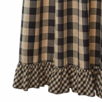 Park Designs Wicklow Check Black Ruffled Shower Curtain 72 x 72