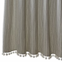 Park Designs Ticking With Ball Fringe Shower Curtain 72 x 72
