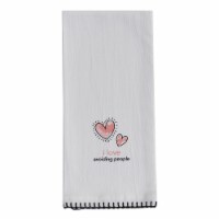 Split P I Love Avoiding People Sentiment Dishtowel