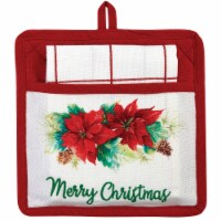 Park Designs Poinsettia Pine Pocket Potholder Set