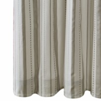 Split P Larkin Stripe Tan Shower Curtain 72 x 72