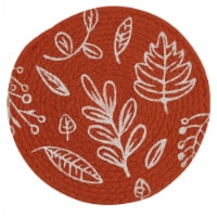 Split P Leaf Round Trivet Sienna