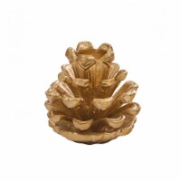 Patricia Heaton Home Pinecone Taper Holder 2.5 - Gold - Set of 4