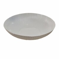 Split P White Corrugated Bowl 16