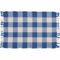 Park Designs Buffalo Check China Blue Placemat Set Yarn