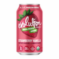 Evolution Fresh® Strawberry Vanilla Organic Real Fruit Soda Perspective: Main